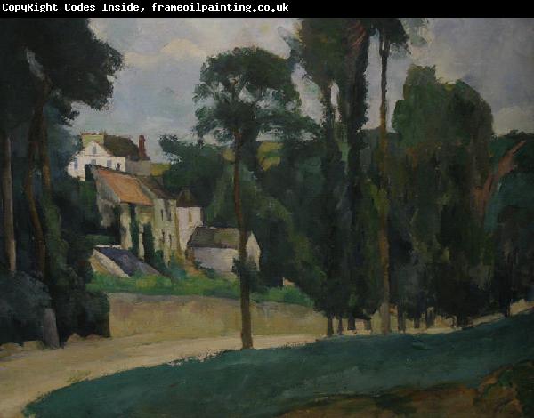 Paul Cezanne Road at Pontoise By Paul Cezanne